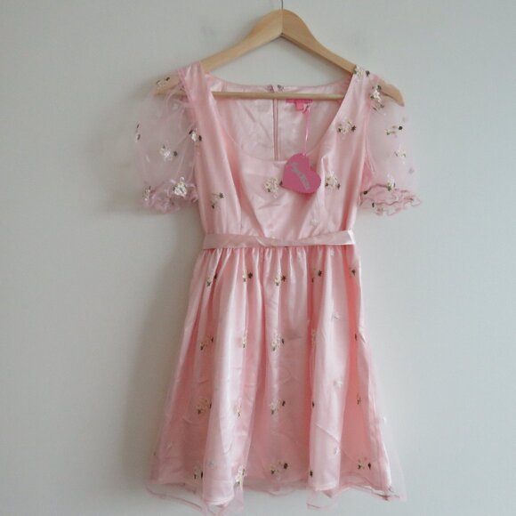 DOLLS KILL SUGAR THRILLZ Starlet Daze Babydoll Dress Floral Fairy Coquette NWT - Picture 2 of 16